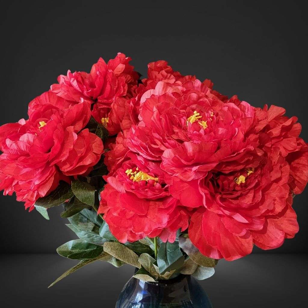 Peony Bunch Red