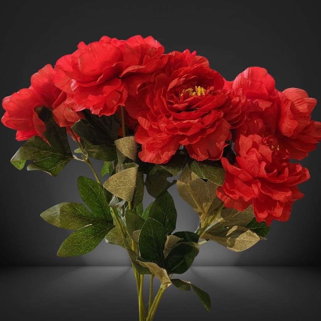 Peony Bunch Red Thumbnail 1