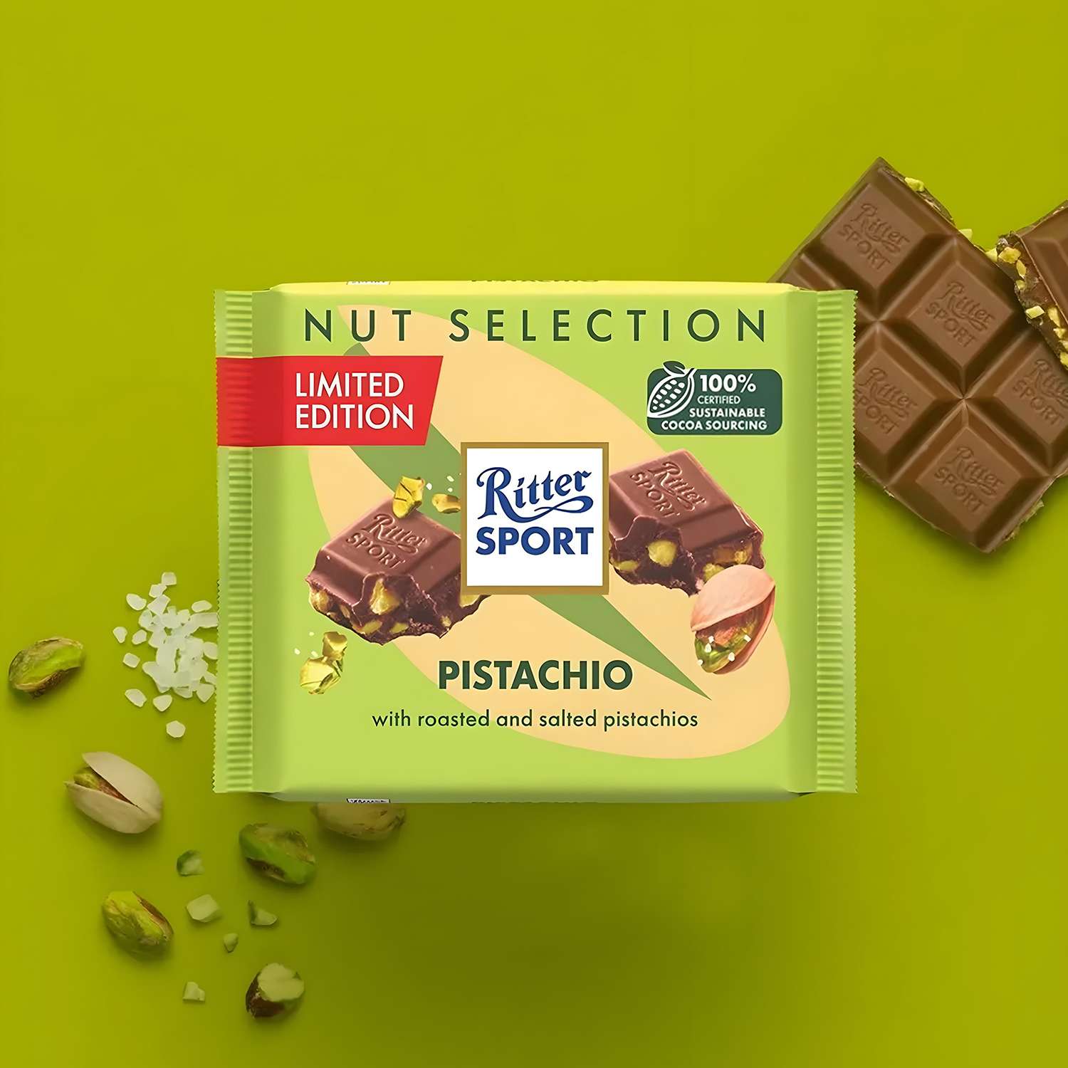 Ritter Sport Chocolate Pistachio 100g
