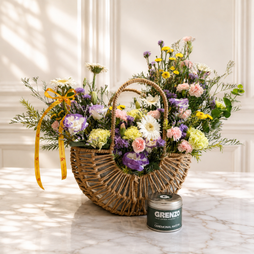 Blooming Matcha Basket